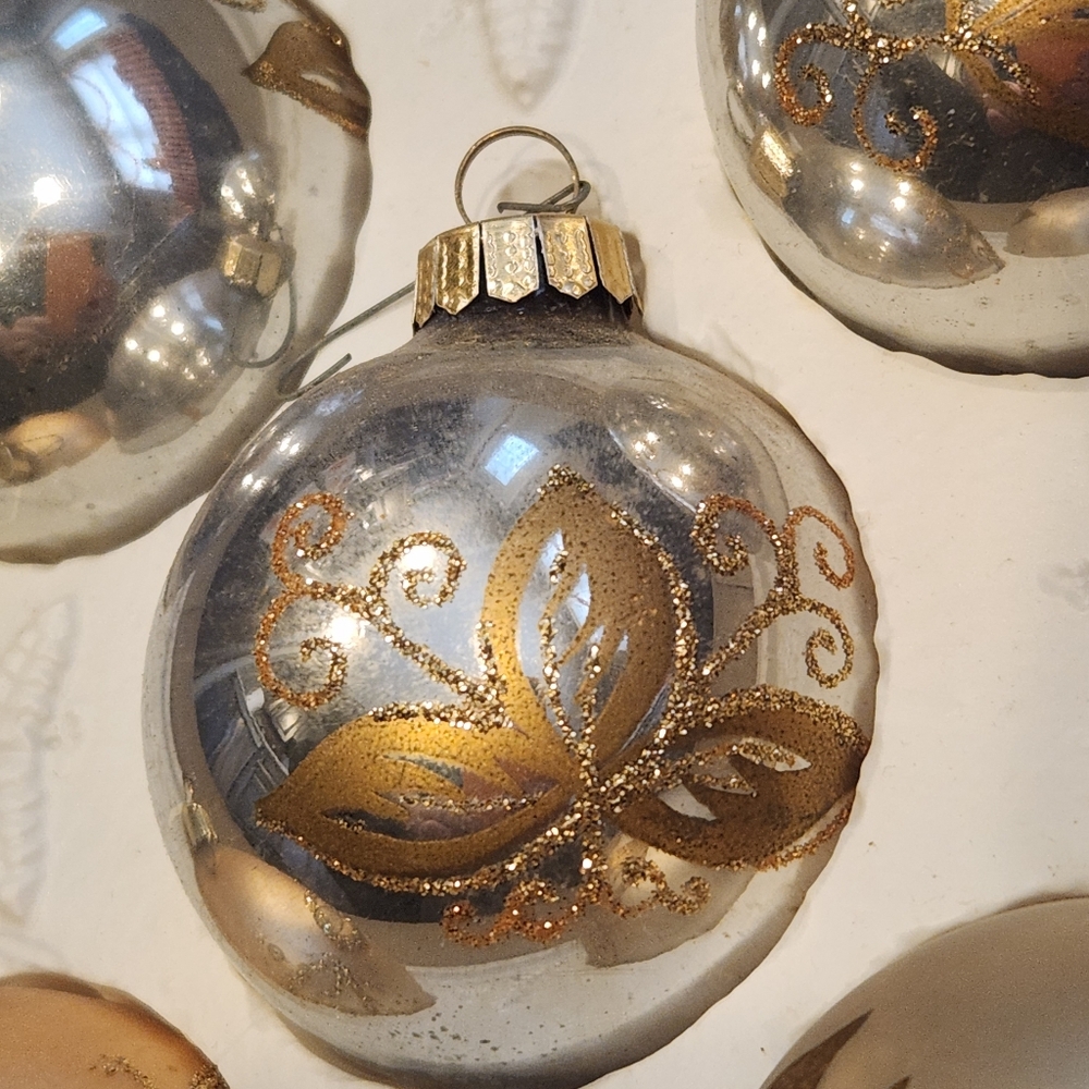10 Vintage Austrian Glass Christmas Ornaments - Picture 7 of 10
